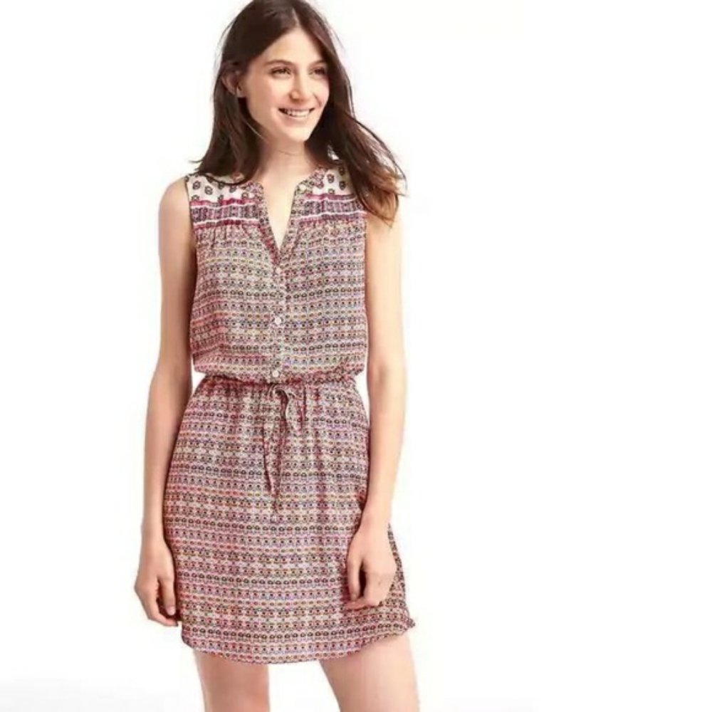 Gap Medallion Shirt Dress Like New